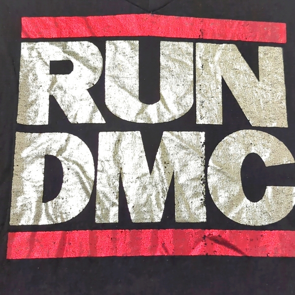 RUN DMC Tops - RUN DMC women's burnout top